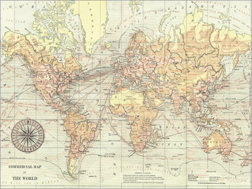 Plakat World Map II