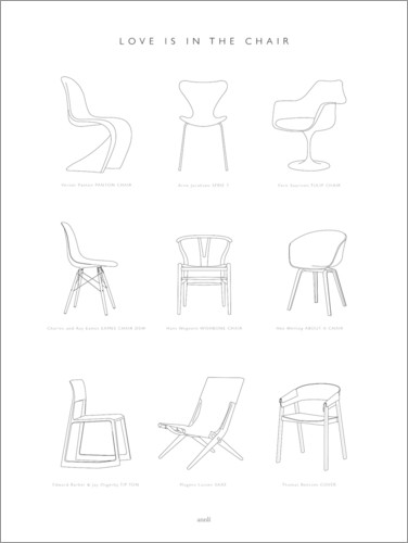 Plakat Chair design classic