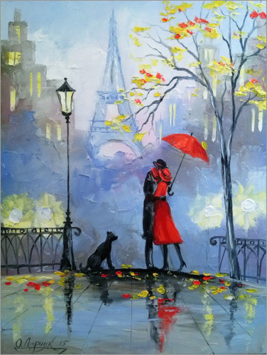 Plakat Kiss in Paris