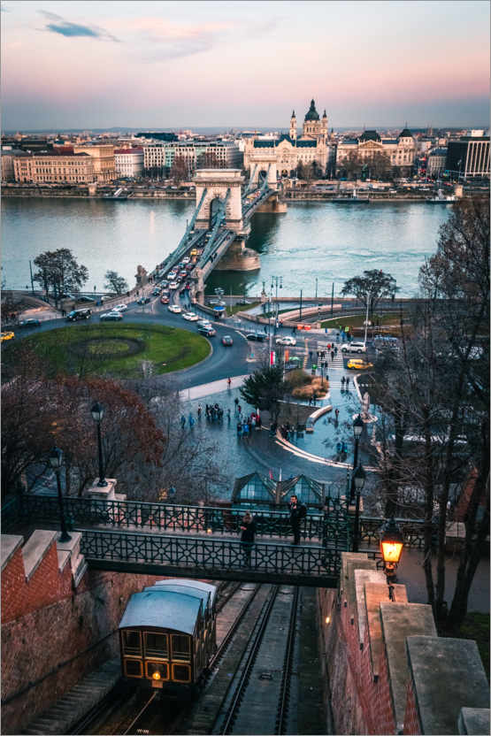 Plakat Chain Bridge, Budapest