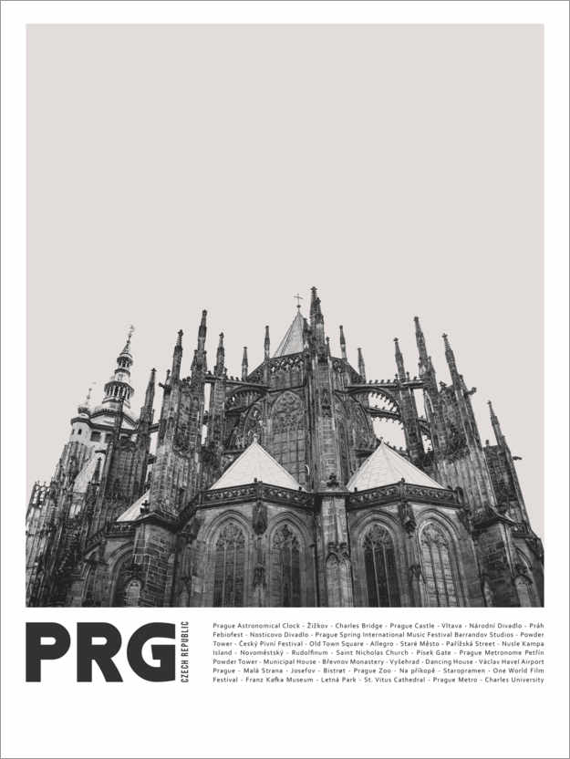 Plakat Sightseeing in Prague II