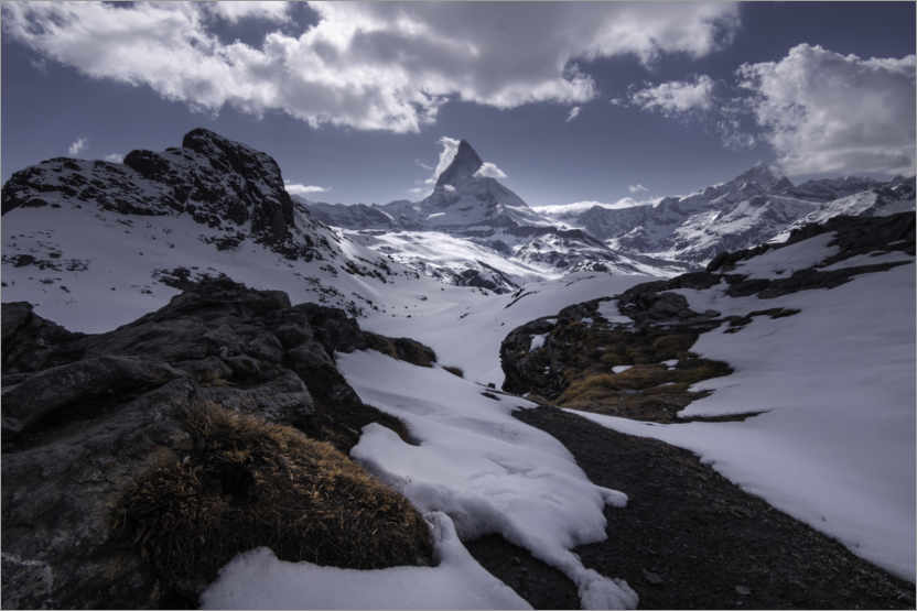 Plakat Matterhorn in the Swiss Alps near Zermatt