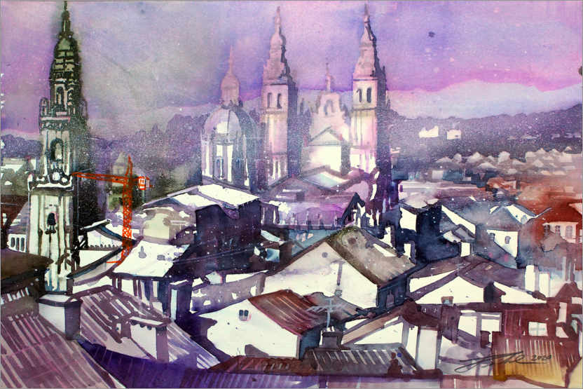 Plakat Santiago de Compostela