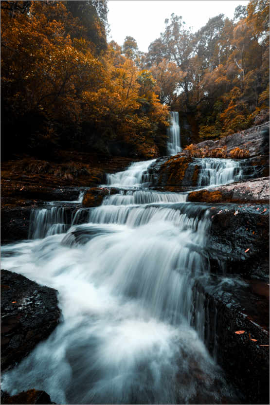Plakat Waterfall in the fall