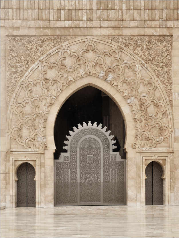 Plakat Facade of the Hassan II Mosque in Casablanca