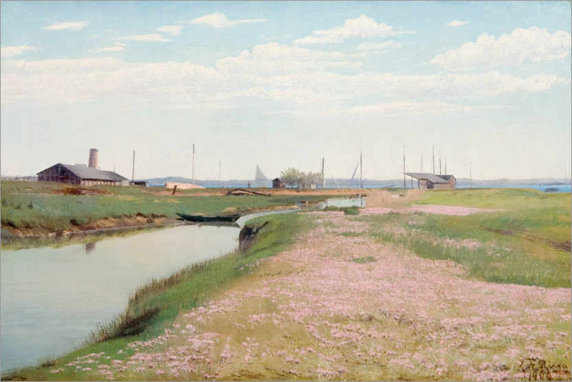 Plakat Frederiksværk river and harbor