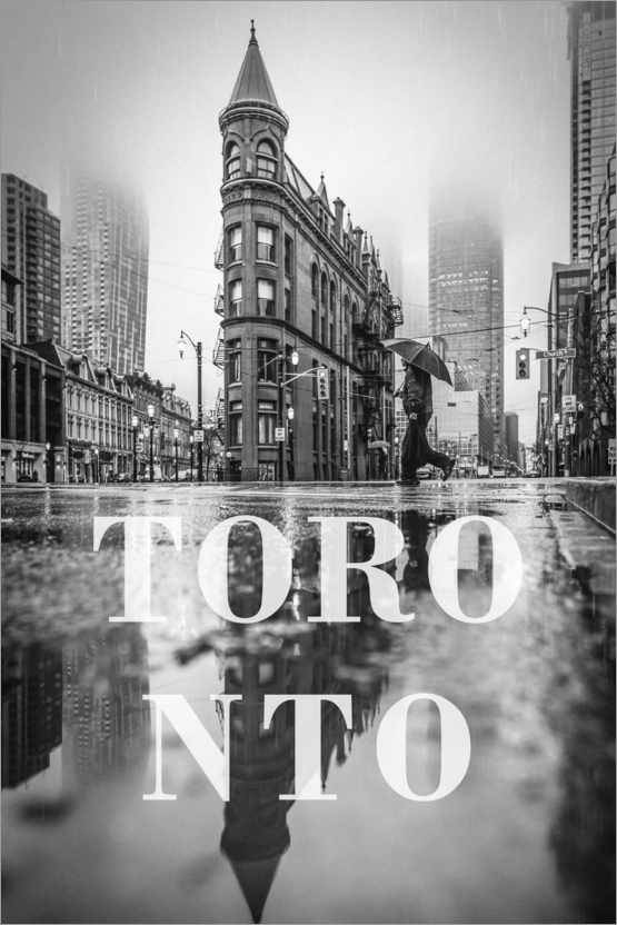 Plakat Cities in the rain: Toronto