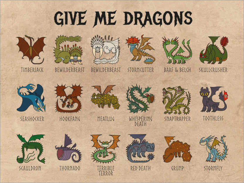 Plakat Give me dragons