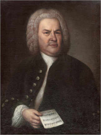 Obraz na płótnie  Jan Sebastian Bach - Elias Gottlob Haussmann