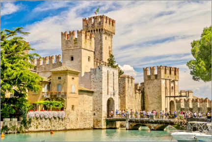 Plakat  The Scaliger Castle in Sirmione, Italy