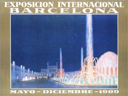 Plakat International Exhibition of Barcelona