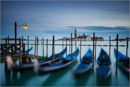 Obraz na aluminium  Gondolas in Venice - Arnold Schaffer