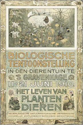 Obraz na szkle akrylowym  Biological exhibition of 1910 (Dutch) - Theo van Hoytema