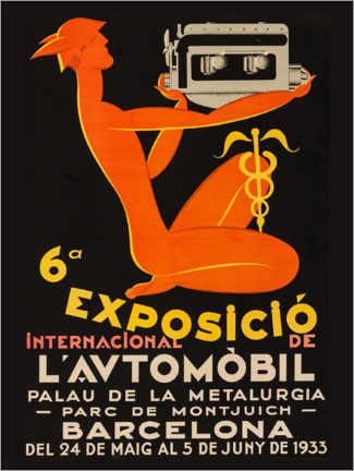 Plakat  Exposicio international de l'automobil 1933 - Vintage Advertising Collection