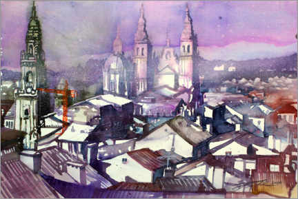 Plakat Santiago de Compostela