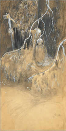 Plakat  Study for In the forest - John Bauer