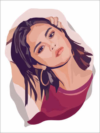 Naklejka na ścianę  Selena Gomez - Anna McKay