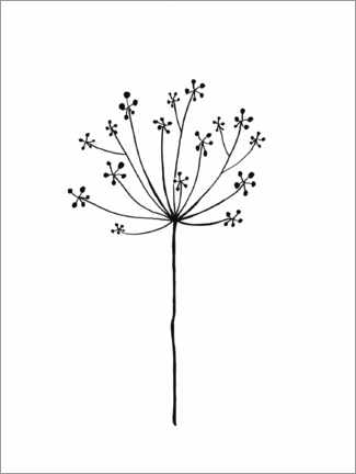 Plakat Minimal dandelion