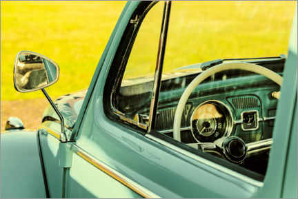 Obraz na szkle akrylowym  The green classic German car - Martin Bergsma