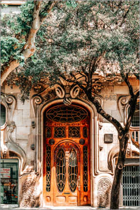 Plakat Casa Comalat in Barcelona