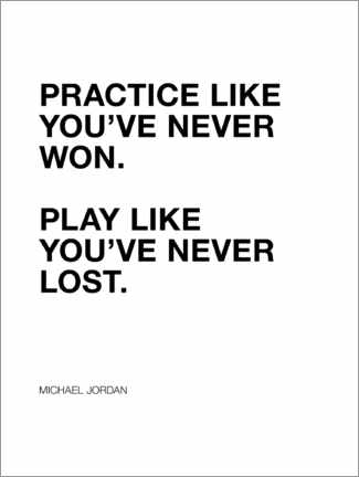 Obraz na szkle akrylowym  Michael Jordan quote - Michael Tarassow