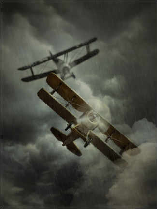 Obraz na płótnie  Lot w deszczu - Jaroslaw Blaminsky