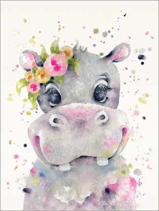 Obraz na płótnie  Mała hipopotamka - Sillier Than Sally
