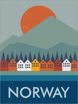 Plakat Góry, Norwegia