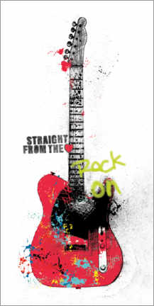 Obraz na płótnie  Gitarowe graffiti - Mike Schick
