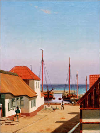 Gallery print  Port w Dragoer - Christoffer Wilhelm Eckersberg