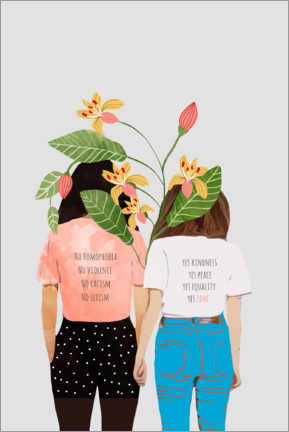 Plakat Girls with mottos