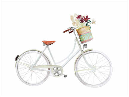 Plakat Kwiatowy rower