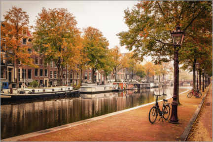 Plakat Autumn colors in Amsterdam, Holland
