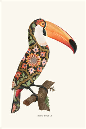 Obraz na drewnie  Boho tukan - Jonas Loose