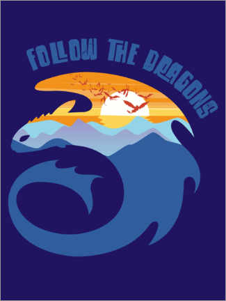 Plakat  Follow the dragons