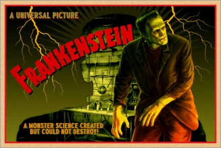 Obraz na PCV  Frankenstein - Science created monster