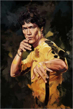Obraz na drewnie  Bruce Lee - Dmitry Belov