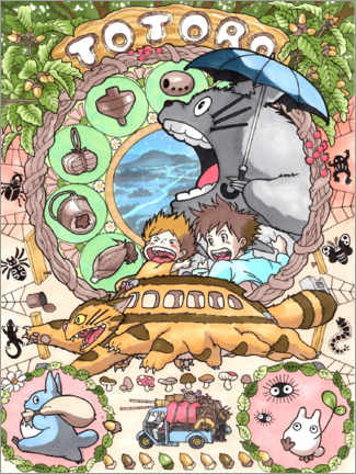 Plakat  Mój sąsiad Totoro