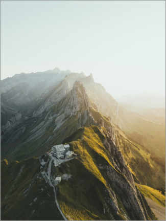 Plakat Sunset in the Alpstein Mountains
