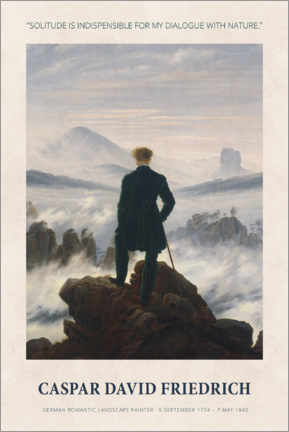Obraz na szkle akrylowym  Caspar David Friedrich - Dialogue with nature - Caspar David Friedrich