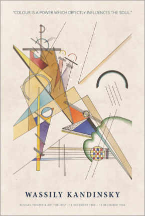 Plakat  Wassily Kandinsky - Colour is a power - Wassily Kandinsky