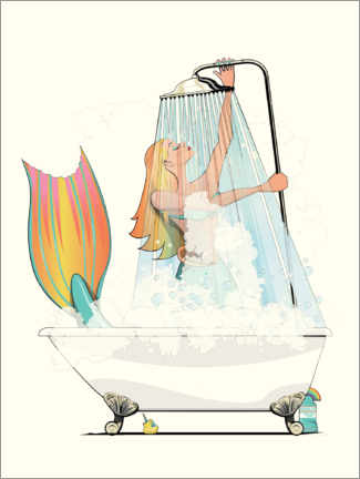 Plakat Mermaid in the Shower
