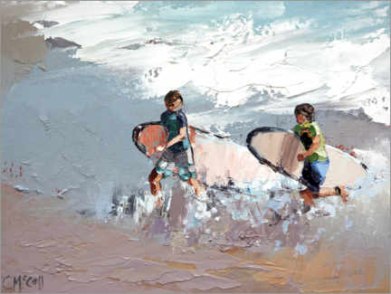 Plakat Two surfers