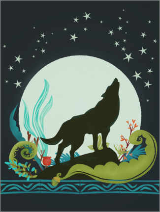 Plakat Night wolf