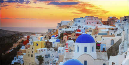 Obraz na płótnie  Santorini view