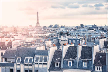 Obraz na szkle akrylowym  Paris Roofs - Manjik Pictures