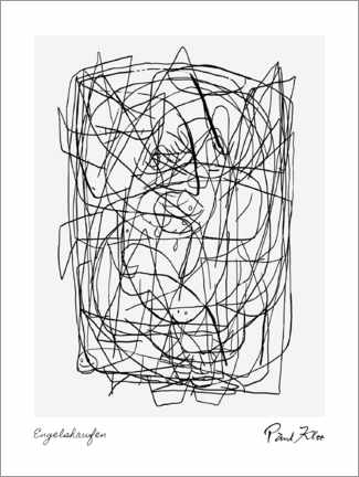 Naklejka na ścianę  Angel Cluster - Paul Klee