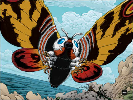 Plakat  Mothra flying