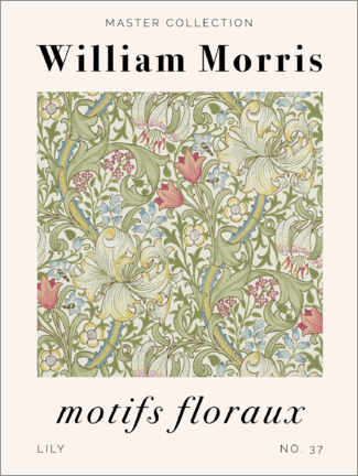 Obraz na aluminium  Motifs Floraux - Lily - William Morris