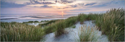 Plakat Fantastic sunset on the dune beach